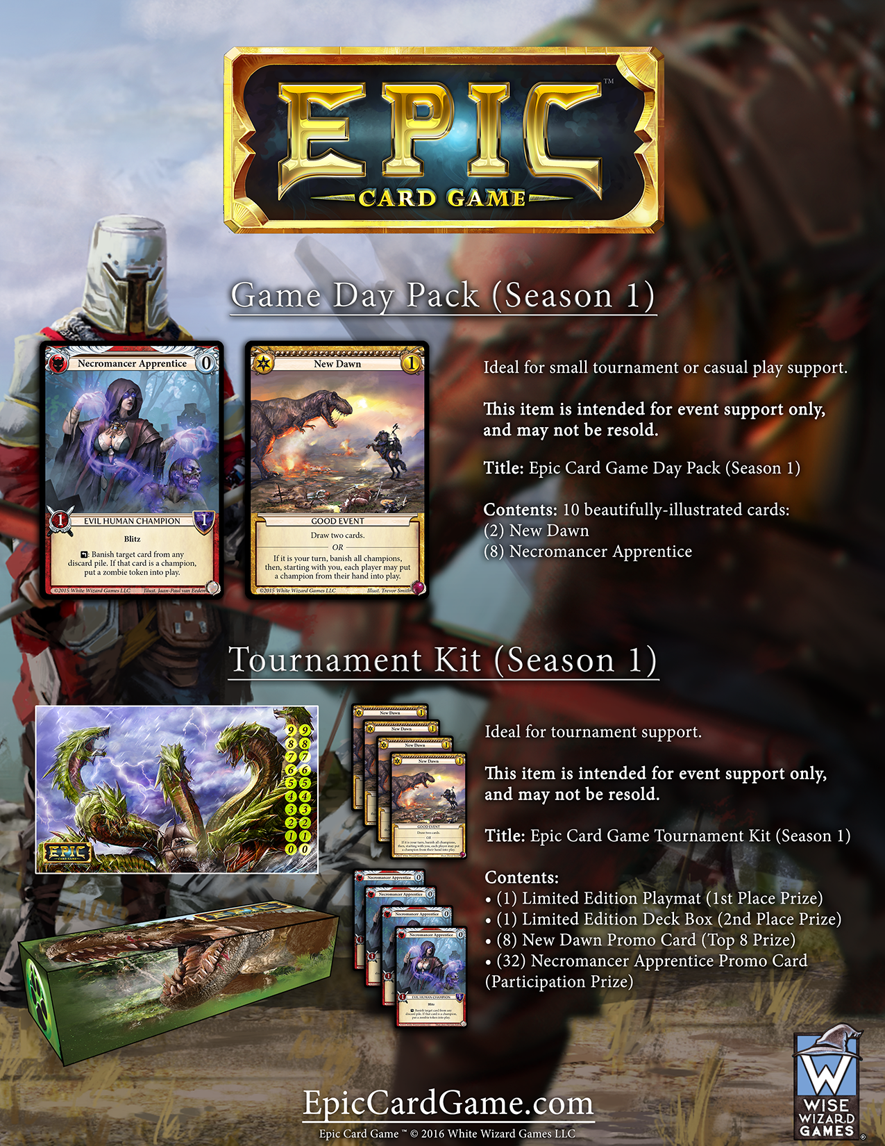 Epic Card Game Season 1 Tournament Kit